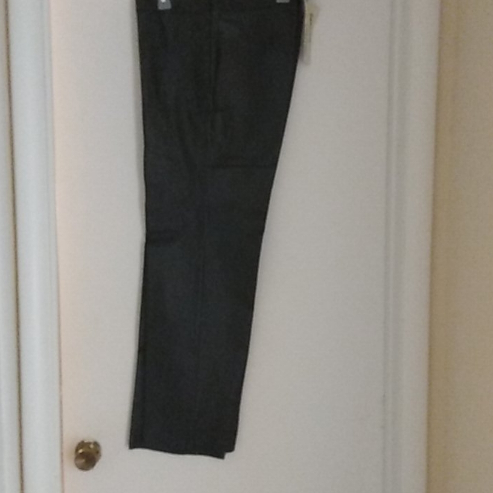 New black straight leg pants